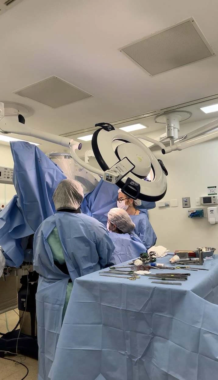 Atuação da equipe médica no centro cirúrgico